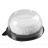 Круглая крышка для тортницы, купольная, прозрачная, 132*98 мм